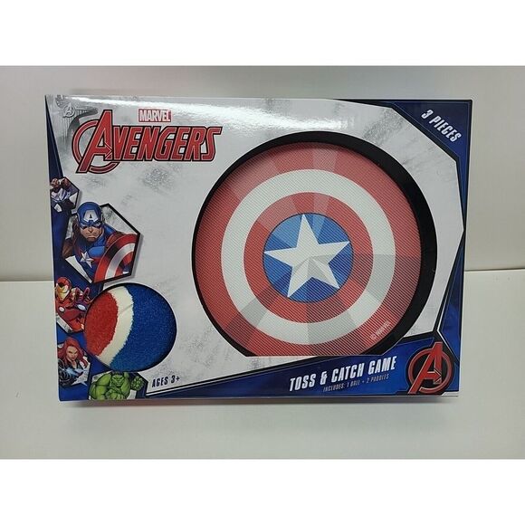 Marvel Avengers Toss & Catch Game  Includes 1 Ball & 2 Paddles - Picture 1 of 9